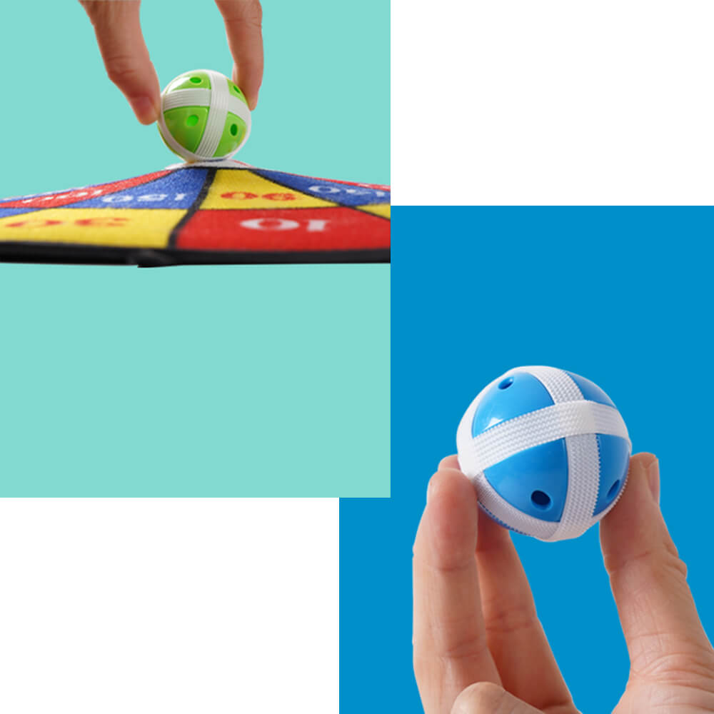 Hra na terč s lepivými míčky-4