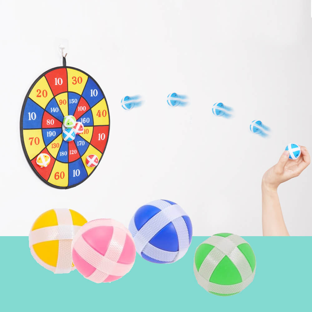 Hra na terč s lepivými míčky-1