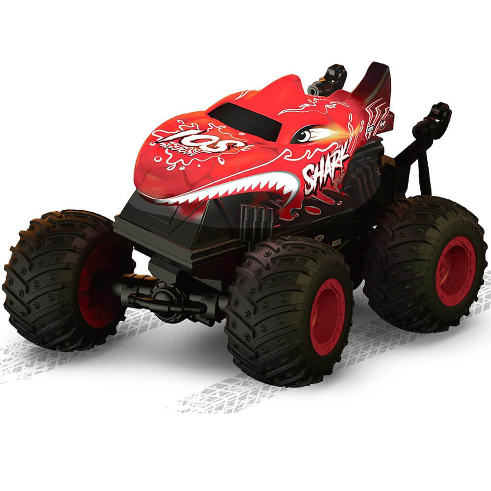 Auto na diaľkové ovládanie, žralok - červené-2