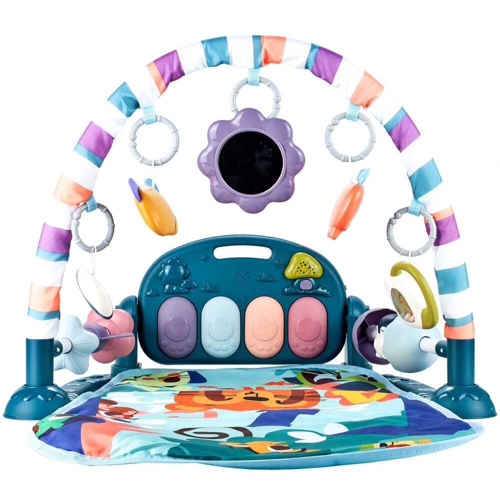 Hrací podložka s klavírem - ve více typech - modrá-2